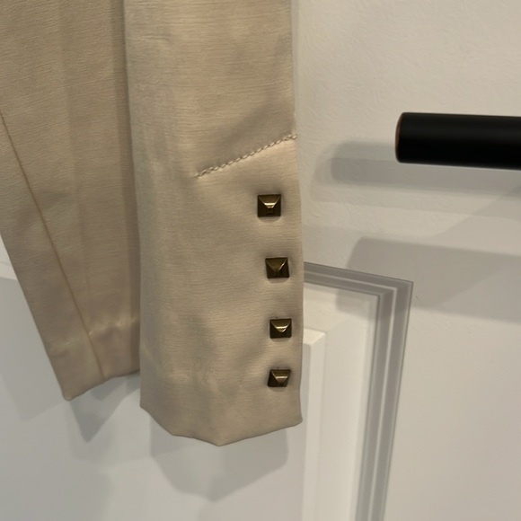 Larry Levine Slim Leg Crop Size 10 Super Summery & Classy Pants - Picture 5 of 14